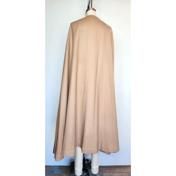 Vintage Wool Cape Cloak Poncho Arm Opening Wool Capelet Boho Woodland Free size - Picture 5 of 10